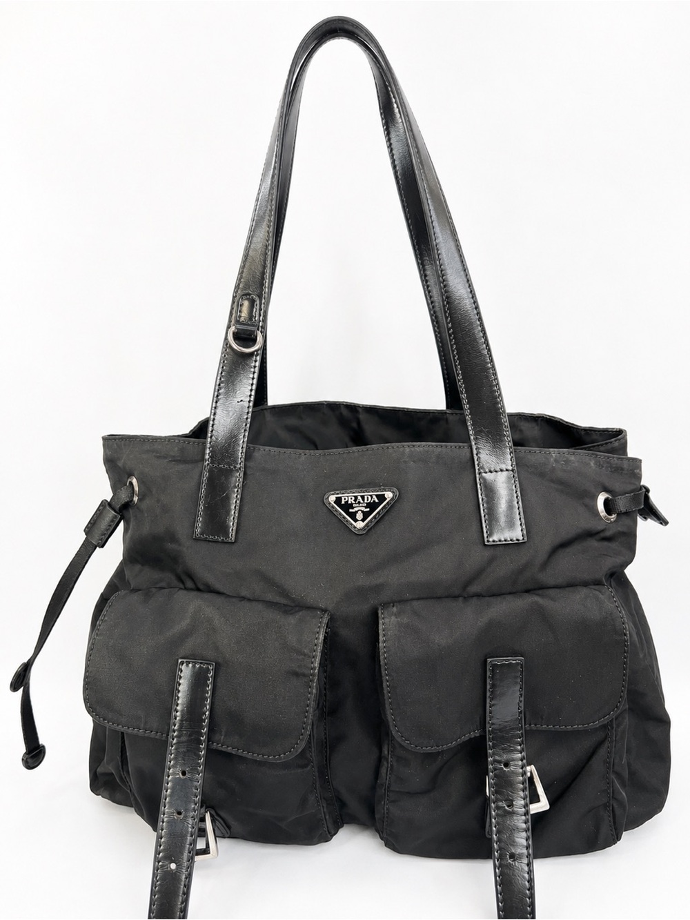Vintage Prada Black Nylon Bag – Authentic – Well Loved